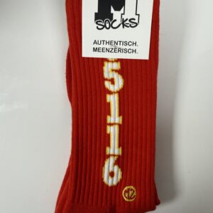 "55116"-Tennissocke - rot/weiß/gold