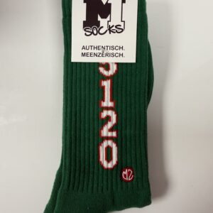 "55120"-Tennissocke - grün/weiß/rot