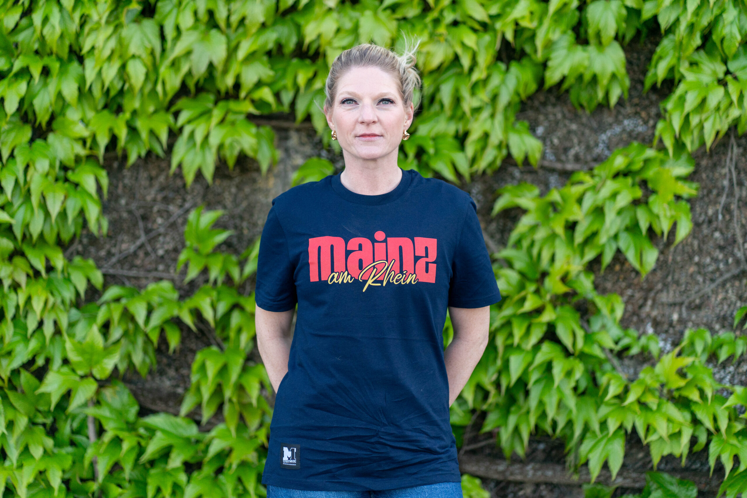 "Mainz am Rhein" - T-Shirt blau