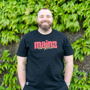 "Mainz am Rhein" - T-Shirt schwarz