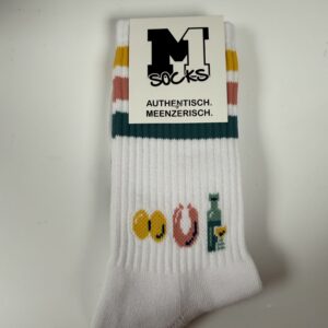 "WWW-Icons"-Tennissocke - weiß/bunt