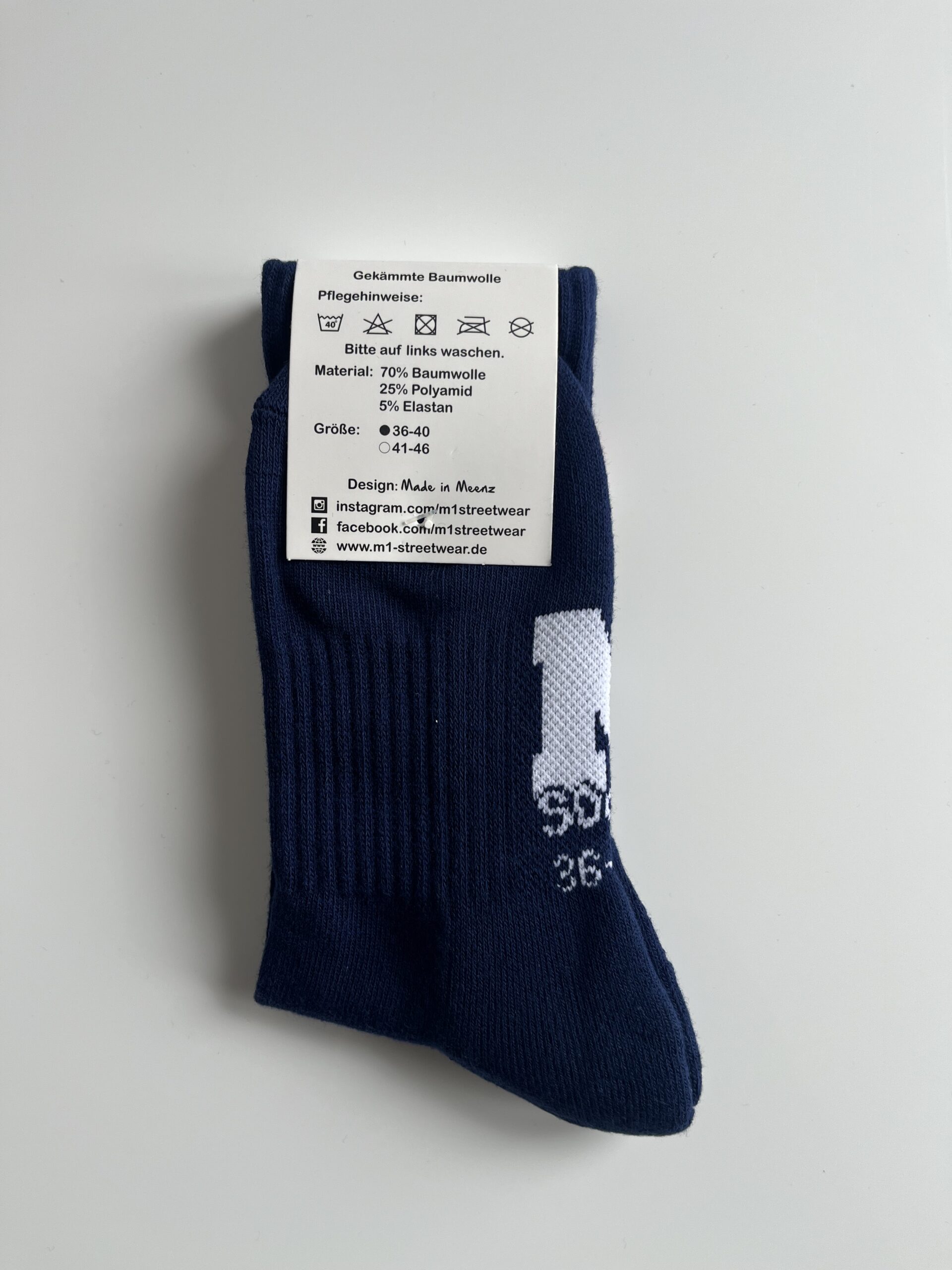 "Forza Magonza"-Tennissocke - blau – Bild 2