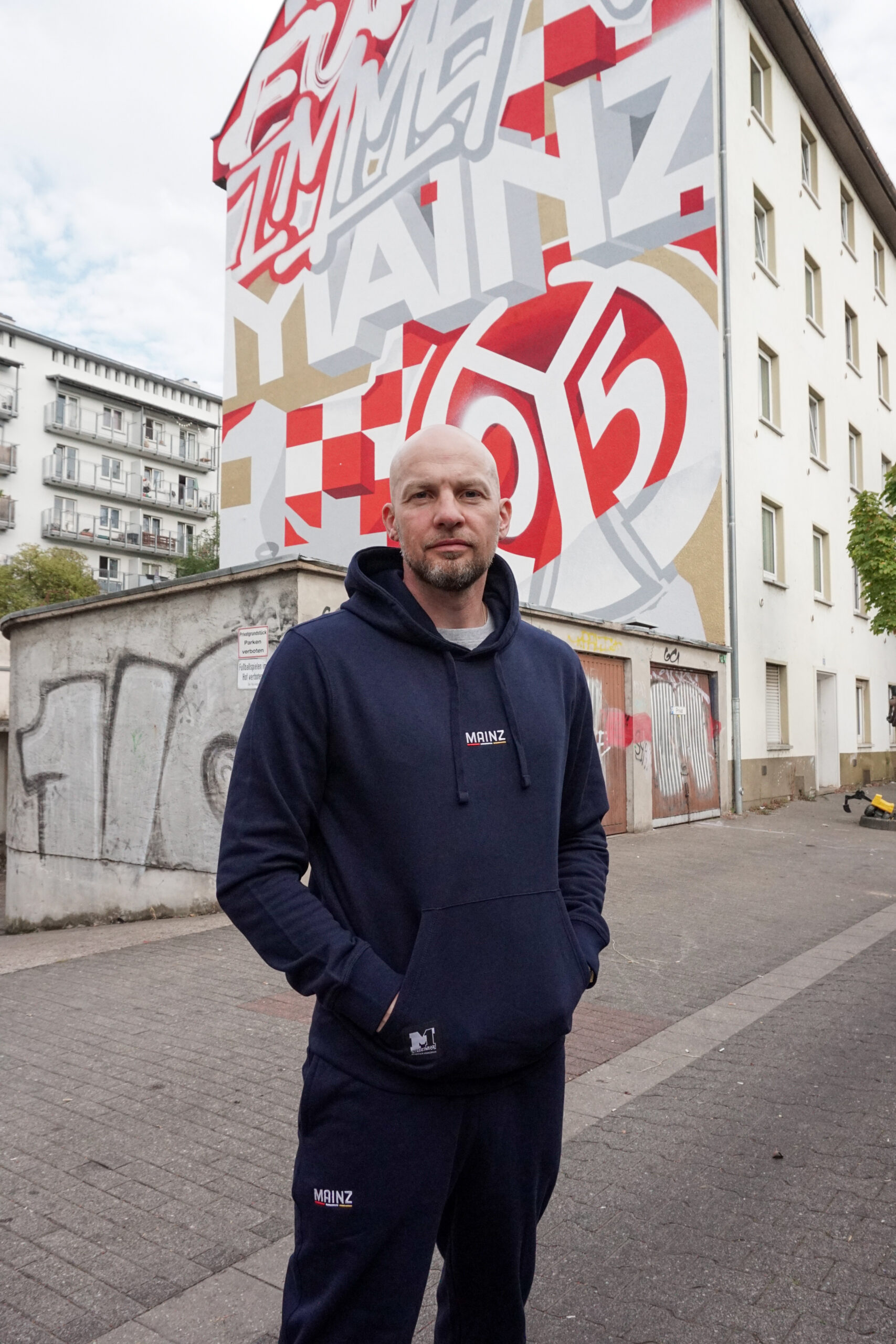 "Forza Magonza"-Hoodie - dunkelblau
