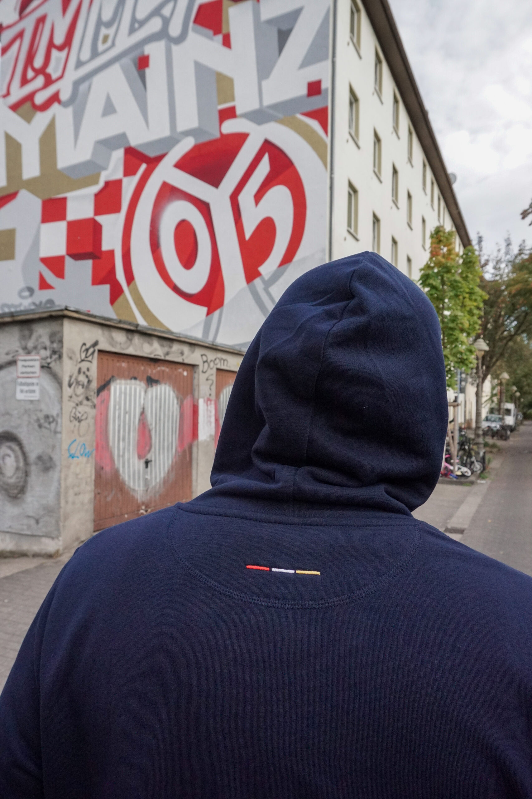 "Forza Magonza"-Hoodie - dunkelblau – Bild 3
