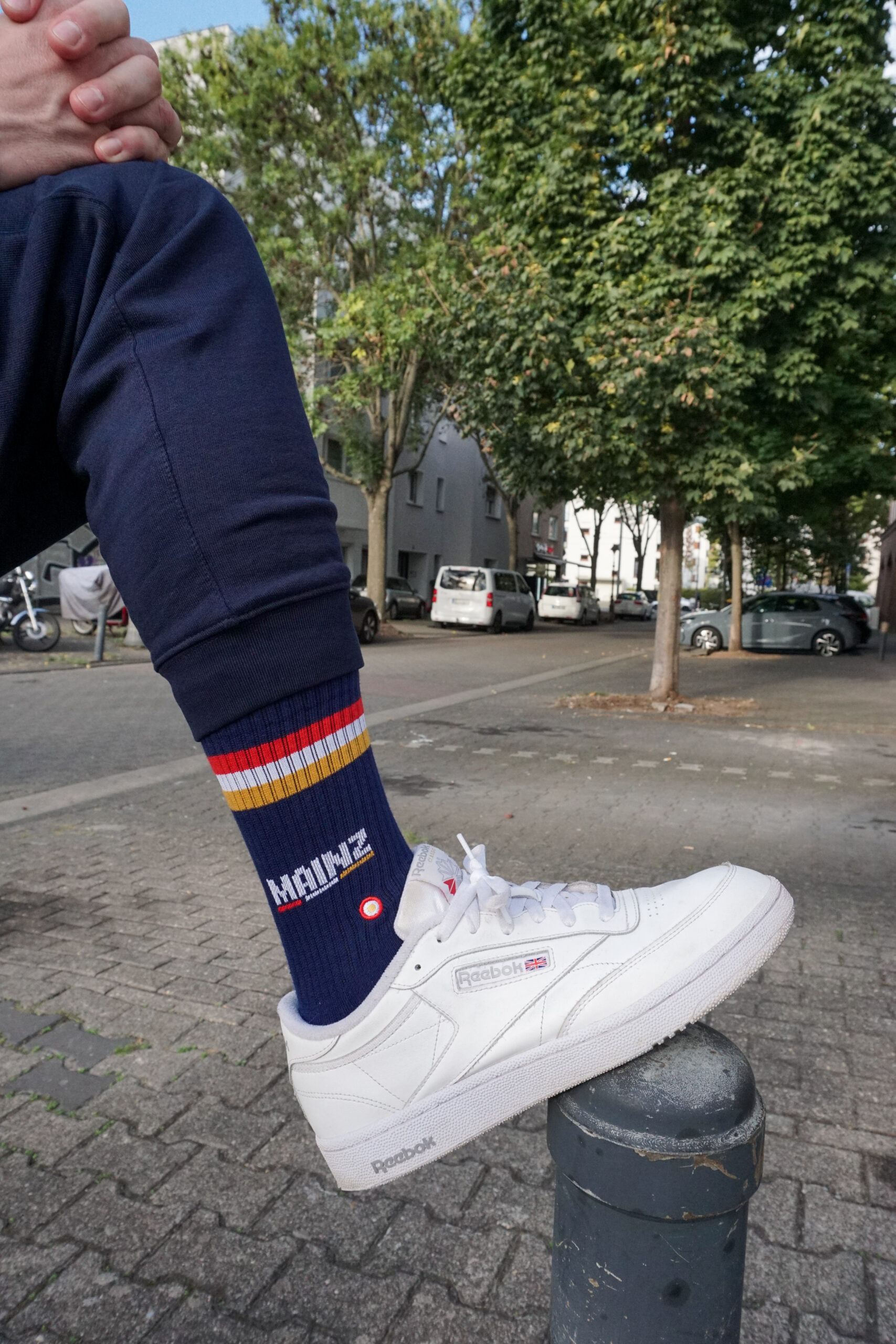 "Forza Magonza"-Tennissocke - blau